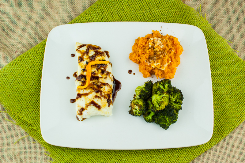 Grilled Halibut with Orange Ginger Sauce