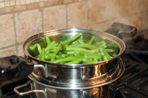 GreenBeanCasseroleBeansSteaming