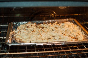 GreenBeanCasseroleOnionsBaking