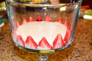 Strawberry Banana Cream Trifle Assembly (1 of 1)
